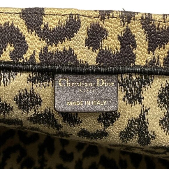 Auth DIOR/ChristianDior Book Tote Large Bag - Beige Dark Brown Jacquard Tote Bag - Picture 7 of 16